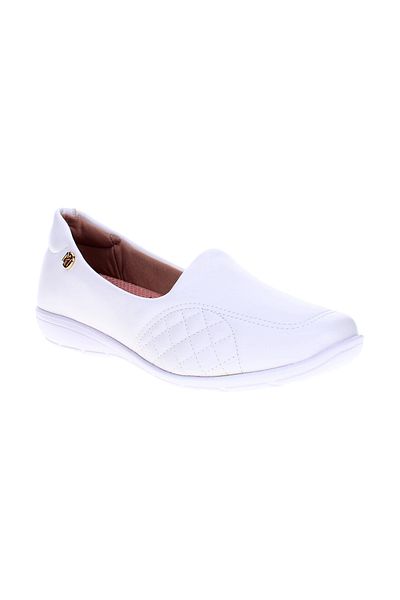 Modare Ladies Closed/Flat Shoes White | Made In Brazil