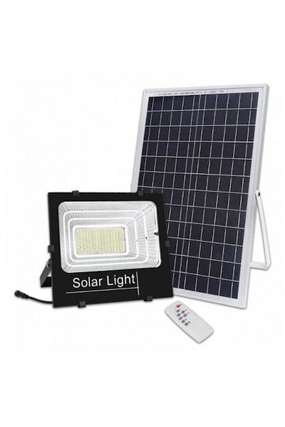 OEM Proiector solar LED 200W Jortan® EXTRA SIZE cu panou solar supradimensionat, 300 LED-uri SMD, IP66, telecomandă