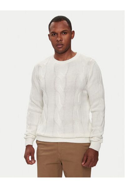 Lindbergh Mens Sweater 30-805015 White