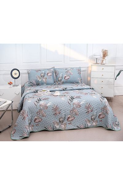 CHIRASO CHIRASO Microfiber Quilted Duvet Set, 3 pieces, Duvet 220x240cm, 2 Pillowcases, with print