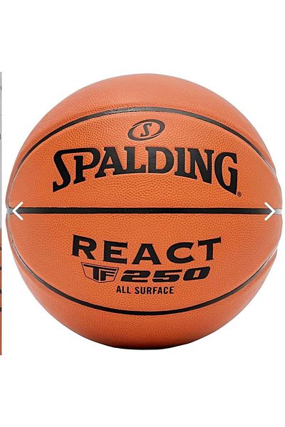 SPALDING Alsepeteavm Μπάλα Μπάσκετ React Tf-250 Sz5 76803z