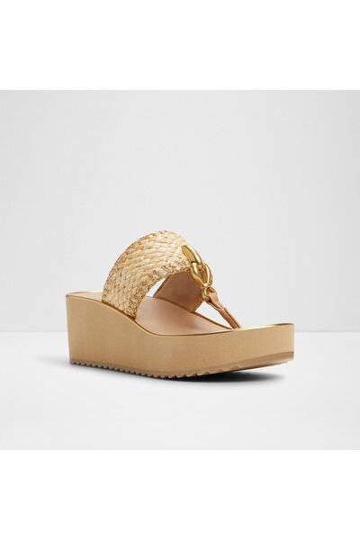 Aldo Penelopy - Kadın Tekstil Natürel Dolgu Topuk Terlik