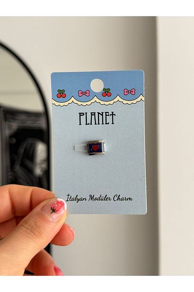 Planet Butik Italian Charm with Arrow Heart Card