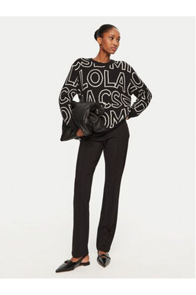 Lola Casademunt By Maite Women's Fabric Trousers MF2414004 Black