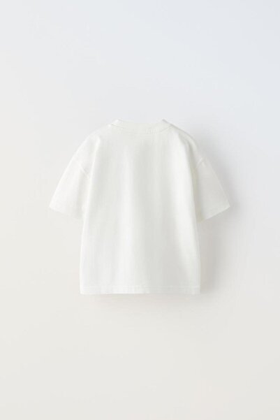 Anetos Crazy World Front Printed Cotton White Oversize t Shirt