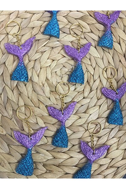 Mina & Aslan Organizasyon Deniz Kızı Kuyruğu Anahtarlık 10 Adet