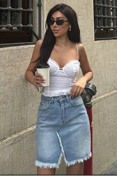 ESSFASIHON Коротка джинсова спідниця