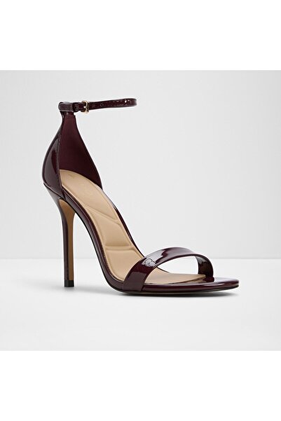 Aldo JACYNTHE - Women's Faux Leather Burgundy Thin Heeled Sandals