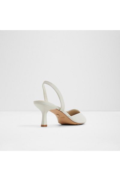 Aldo Gavedessi - Women's Genuine Leather Light White Thin Heeled Shoes