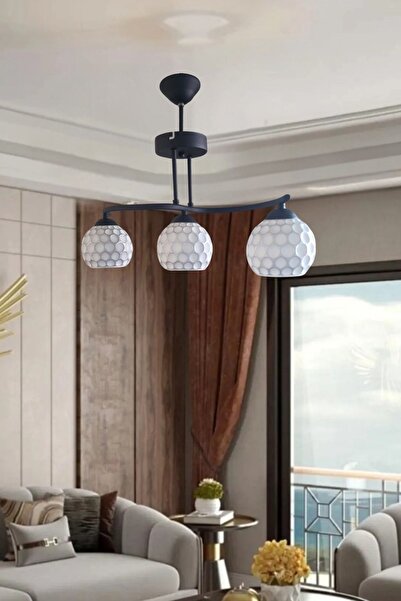 ABAJUR EVİM ilkim 3lü avize (yeniürün)