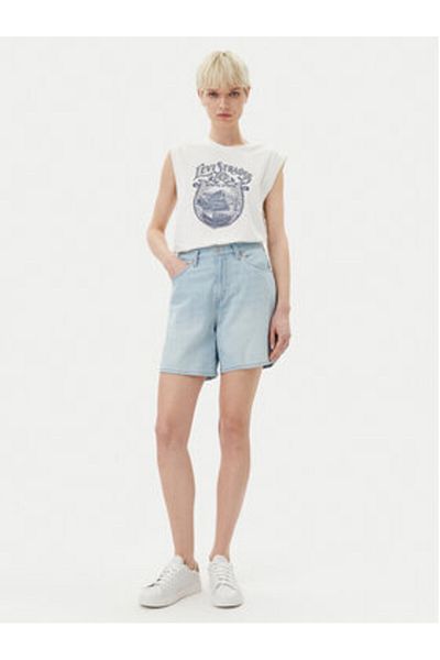 Levi's Pantaloni scurți din denim pentru femei levi's A9311-0016 albastru deschis