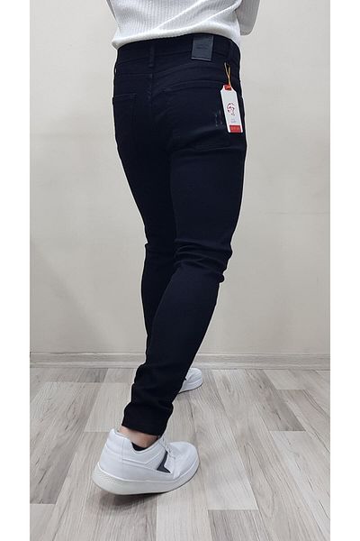 Seyf Denim Skinny Fit Black Trousers
