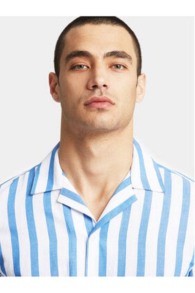 Lindbergh Cămașă bărbătească 30-203321 Albastră