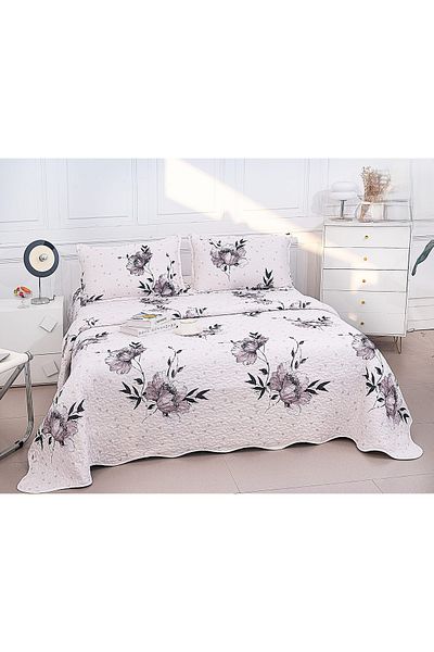 CHIRASO CHIRASO Microfiber Quilted Duvet Set, 3 pieces, Duvet 220x240cm, 2 Pillowcases, with print