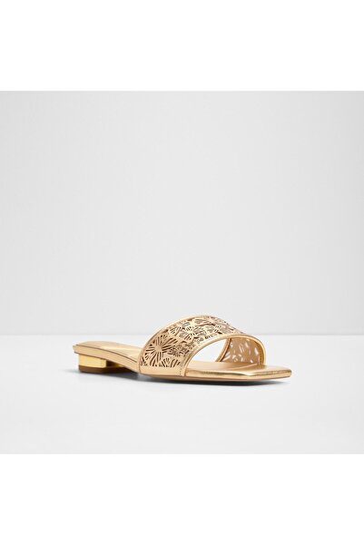 Aldo BRILLIANCE - Γυναικείες παντόφλες με χρυσό τακούνι από συνθετικό δέρμα