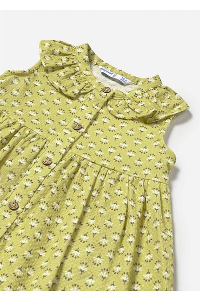 MAYORAL Baby Girl Buttoned Dress Green 1921