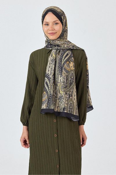 Rays Black Ethnic Patterned Shawl 4012