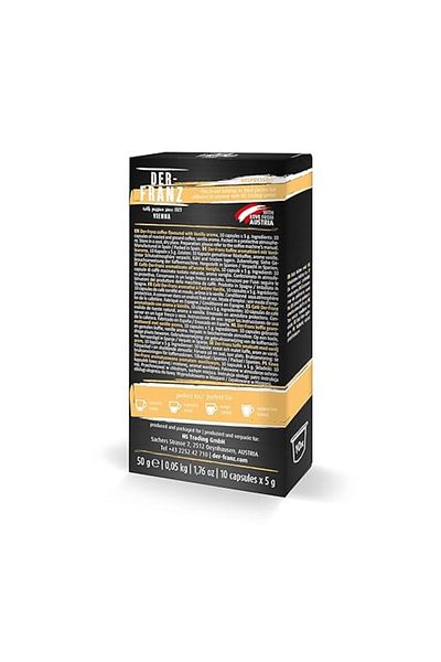 Der-Franz Der-Franz Vanilla coffee capsules, Nespresso compatible, 10 Capsules, 50g