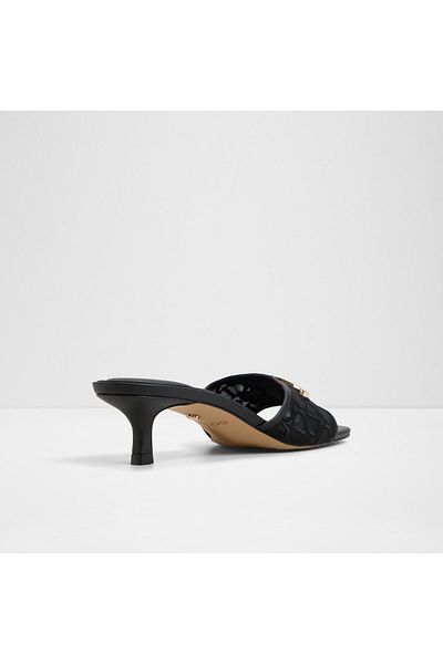 Aldo Coteazur - Women's Textile Other Black Tiny Heel Laceless Heeled Sandals