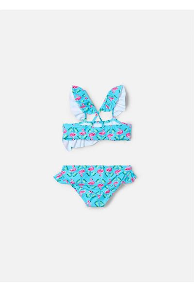 MAYORAL Girl's Ruffle Bikini Set Turquoise 3714