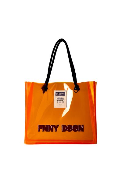 Funny Design Τσάντα παραλίας Rainbow 2025 New Season Neon Orange