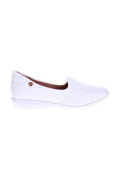Modare Ladies Closed/Flat Shoes White | Made In Brazil