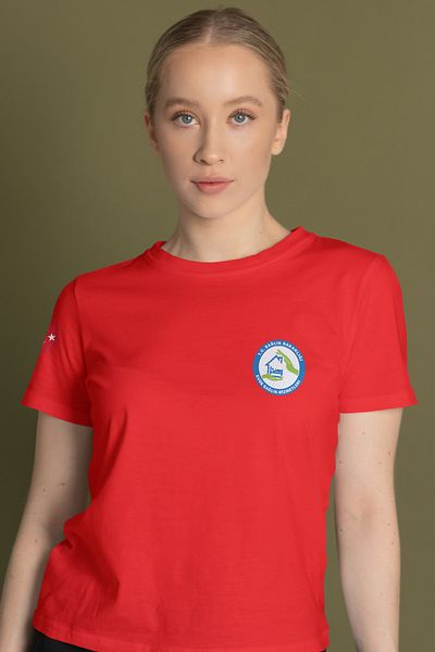 Pratik Medikal Red Home Health Printed Crew Neck T-Shirt Unisex