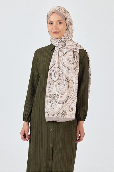 Rays Mink Retro Patterned Shawl 4004
