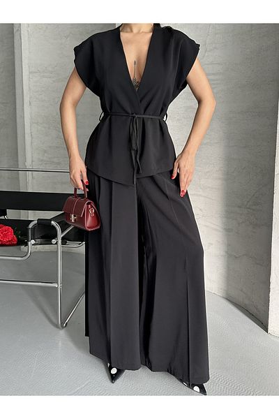 Moda İkra Blazer Jacket Pantolon Tie Suit