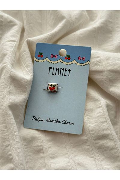 Planet Butik Italian Charm with Cherry Card