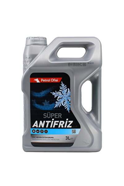 Petrol Ofisi Süper Antifriz 3 Litre – Konsantre Radyatör Koruyucu | Donma Ve Korozyona Karşı Tam Kor