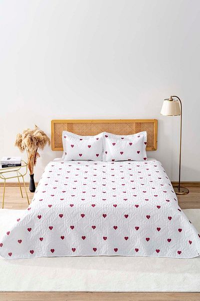 Rivaİstanbul Lovely Double Bed Cover Set 3 Piece Sleep & Dowry Set