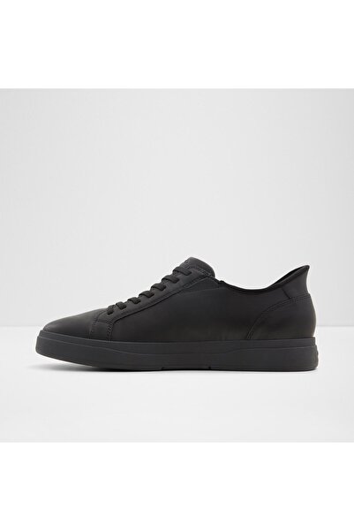Aldo Scottie - Men's Faux Leather Black Flat Lace-Up Modern Design Sneakers