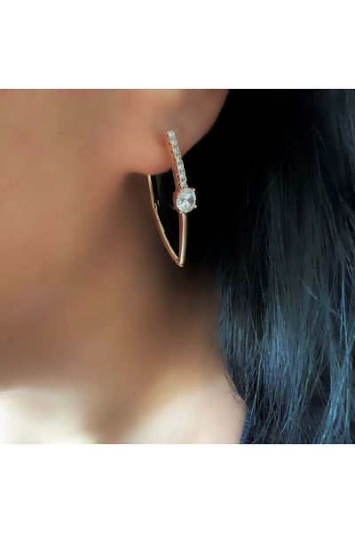 ACAR TAKI Xuping Stone Shooter Earring-Rose Acr4762