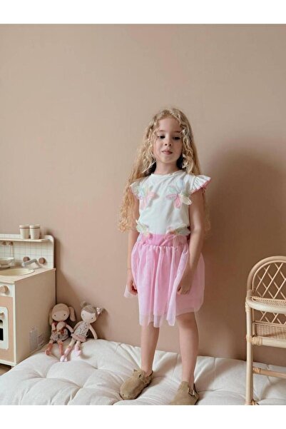 RAPAPA Lily Flower Girl's Tulle Skirt Suit 2625P