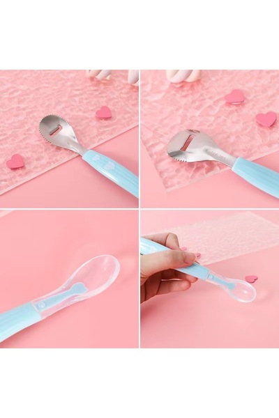 jojobebek Multifunctional Baby Food Spoon / Blue Color