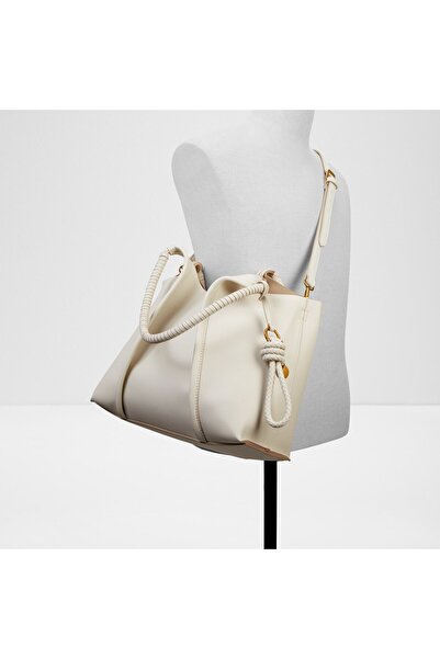 Aldo Kylinia - Women's Faux Leather Ecru Medium Size Bag