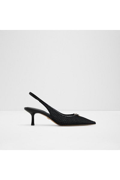 Aldo Alba - Women's Textile Black Thin Heeled Shoes