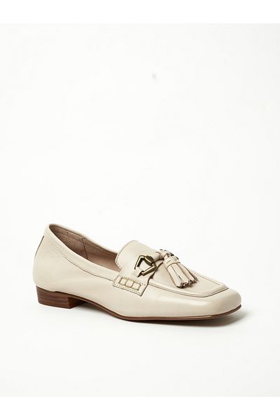 Y.SO Ladies Flat Comfort Shoes/Moccasins Cream | Made In India