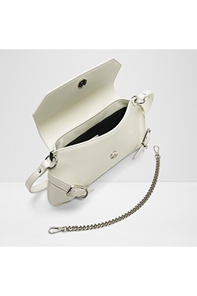 Aldo KRISTINIA - Geantă de umăr de mărime medie, din piele artificială, albă, cu închidere magnetică