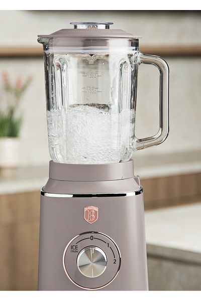 Berlinger Table Blender With Grinder Glass Bottle 1.5 L 1000 W Taupe Collection