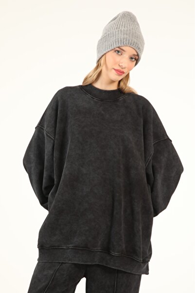 Suede Style 5377 - Hanorac pentru femei, cu 3 fire, moale, lavabil, casual, de bază