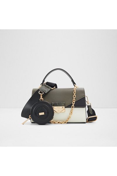 Aldo Youra - Faux Leather Khaki Women's Crossbody Bag