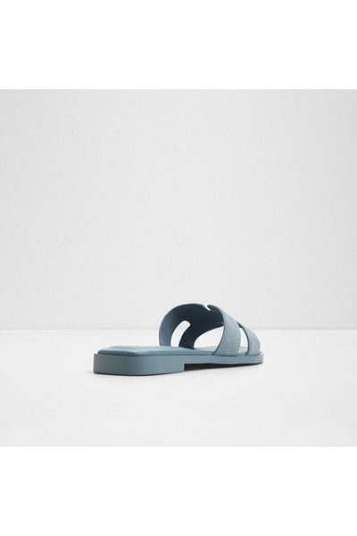 Aldo ITSANDAL - Papuci albastru plat pentru femei din piele naturală