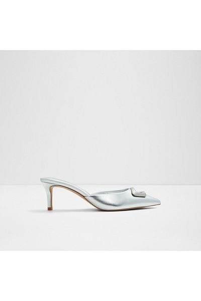 Aldo Louisette - Silver Women's Heeled Slippers
