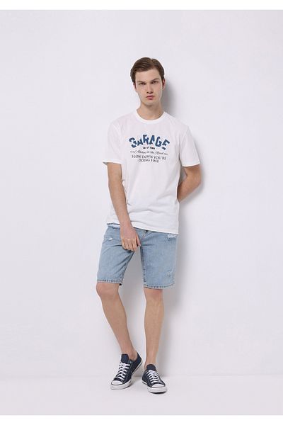 Colin's Regular Fit Mid Waist Straight Men's Indigo Jean Shorts