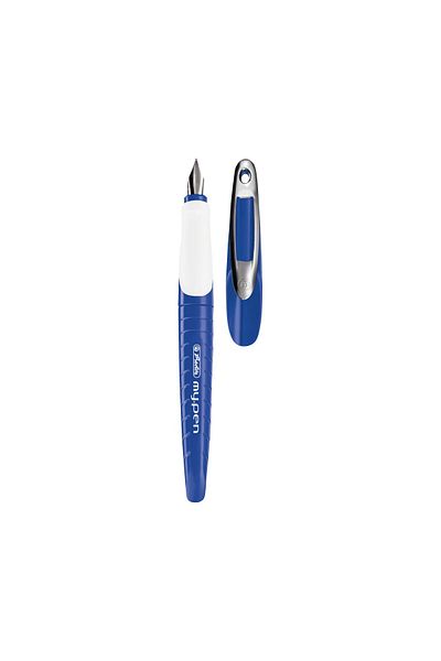 Herlitz My.pen Pen L For Left-Handed People, Blue/white, Blister