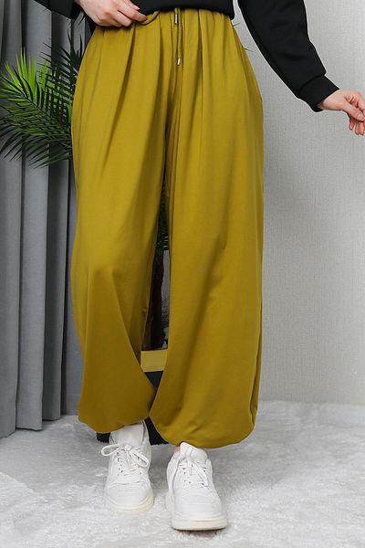 giz astore Pleated Jagger Trousers Oil Green