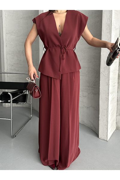 Moda İkra Blazer Jacket Pantolon Tie Suit