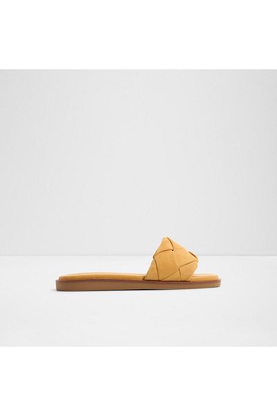 Aldo Esterelle - Women's Genuine Leather Other Yellow Flat Slippers
